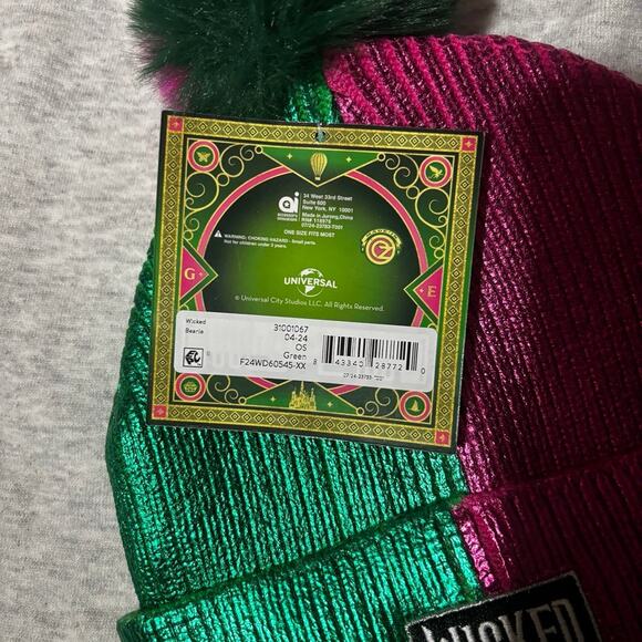 Wicked Unisex Two Tone Beanie One Size Fits New With Tags - Picture 3 of 5